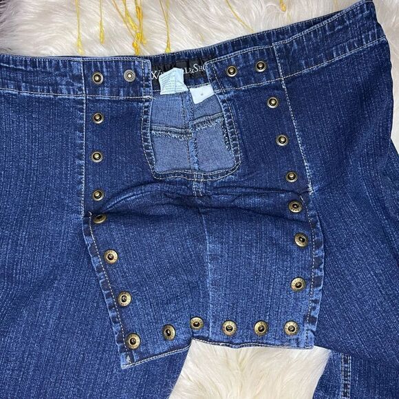 Whittall & Shon high waisted sailor style flare denim jeans sz medium - Picture 6 of 9
